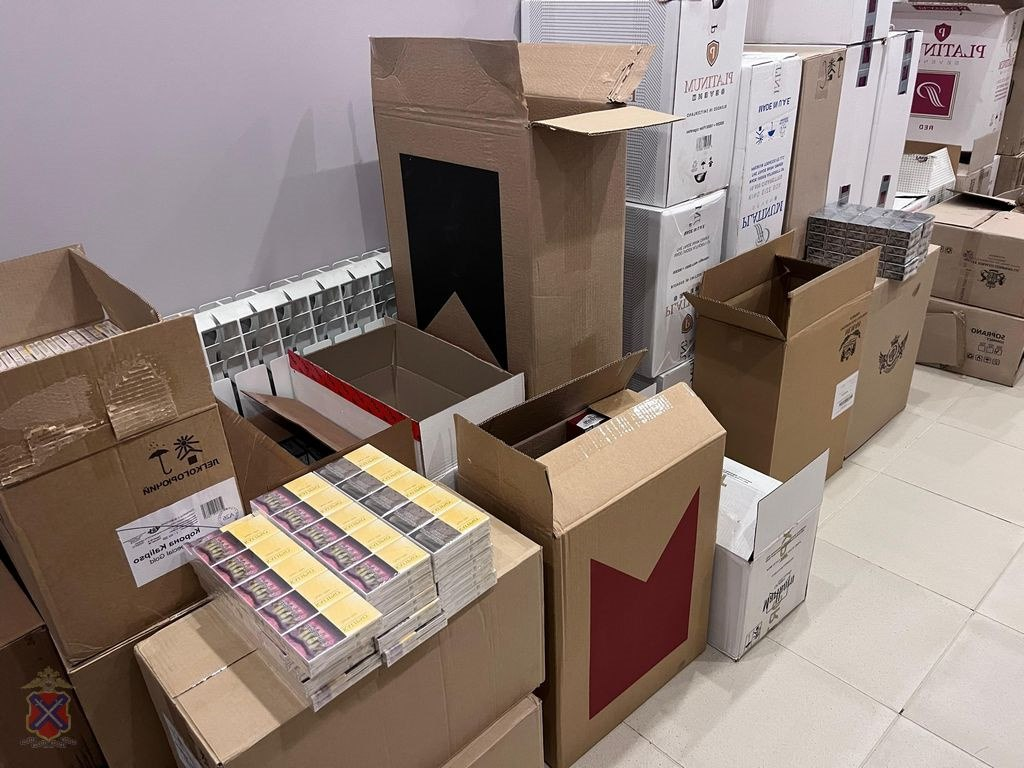 Более 17 тысяч пачек безакцизных сигарет стоимостью 2 млн рублей изъято полицией города Волжского