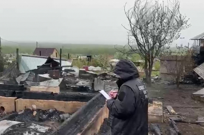 Место трагедии в СНТ под Иркутском запечатлено на видео