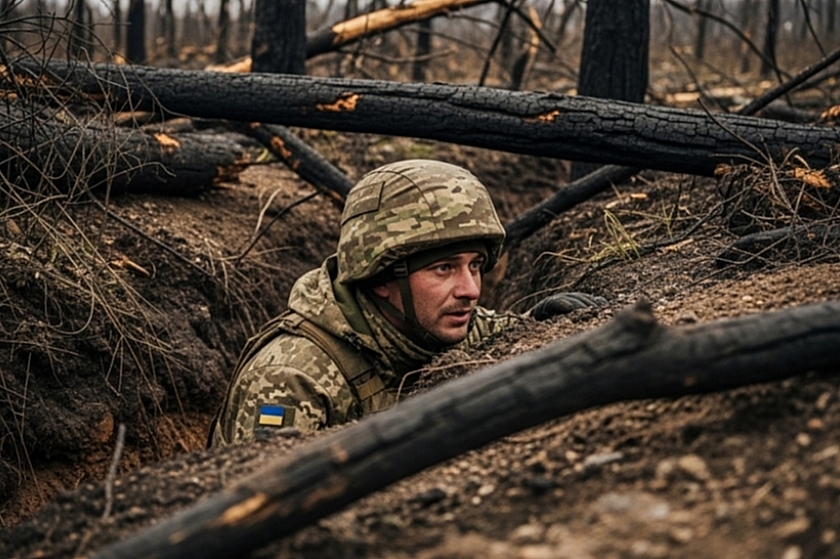Украинский солдат сдался в плен после прибытия на позицию