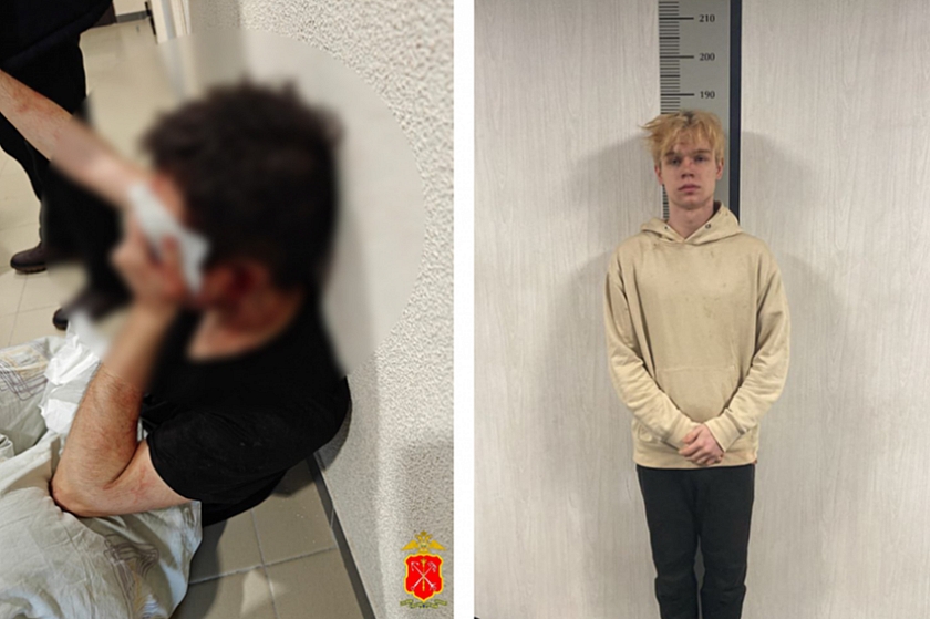 В Мурино полицейские по горячим следам задержали гостя, напавшего на хозяина квартиры с ножом