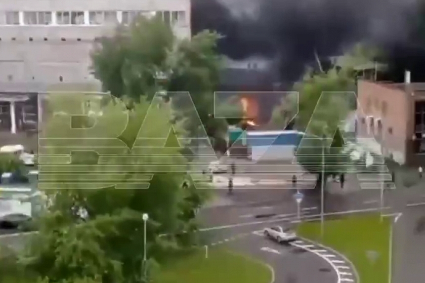 Пожар на улице Плеханова в Москве: видео с места событий