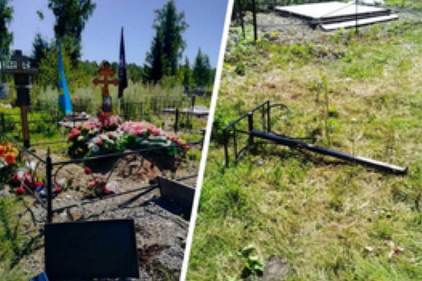 Подробности погрома на кладбище в Снежинске